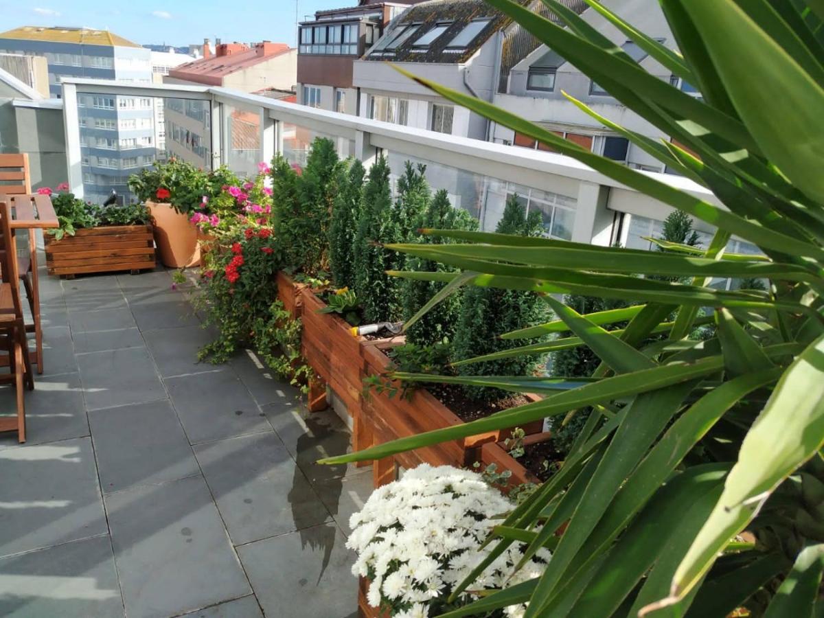 Ferienwohnung Penthouse With Terrace And Views Near Oza'S Beach A Coruña Exterior foto